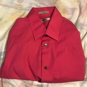 Express Fitted Men’s Medium Pink Dress Shirt